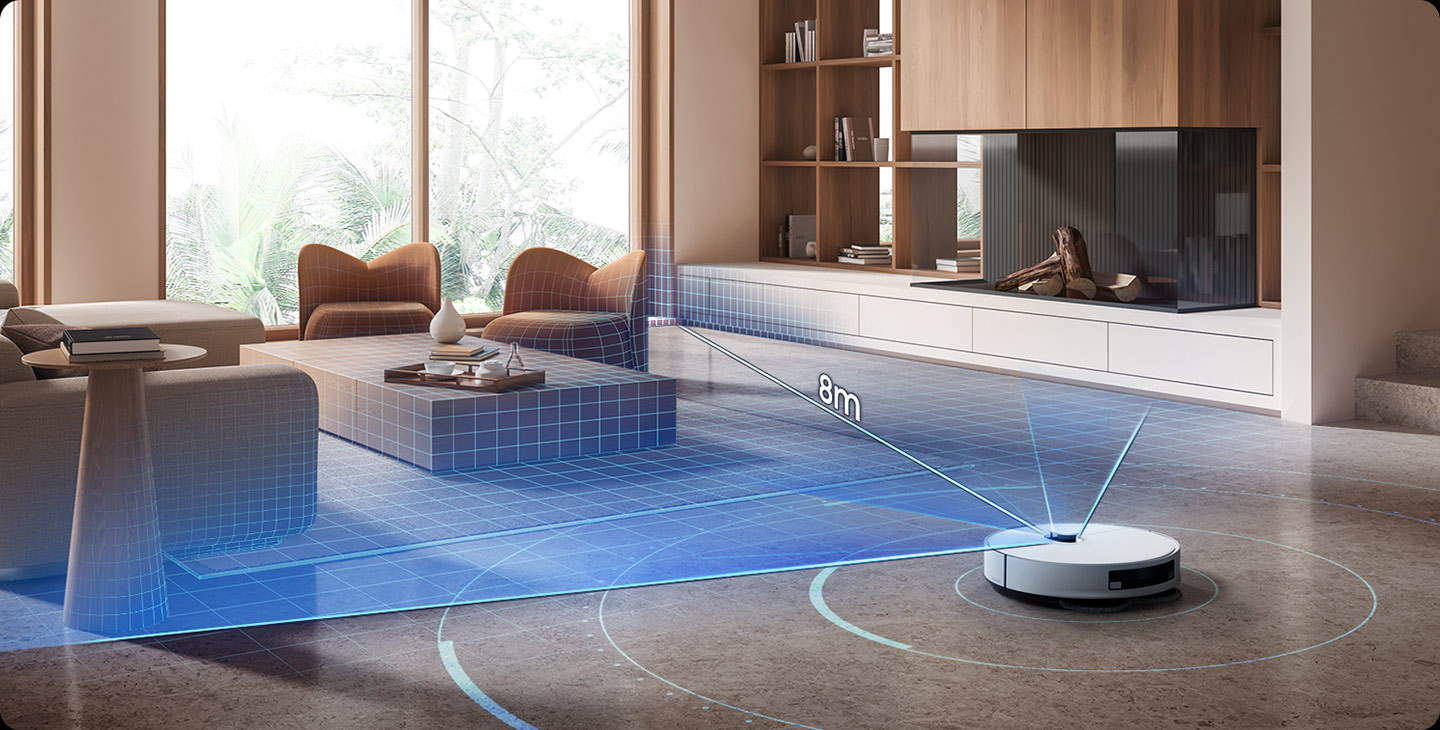 The upgraded dTOF LiDAR sensor improves the robot vacuum